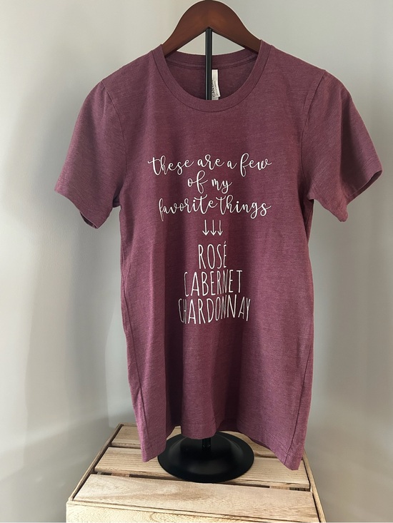Tops - NWOT These are a few of my favorite things Rose Cabernet Chardonnay